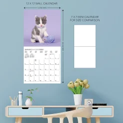2026 Graphique Animals Monthly Wall Calendar, 12