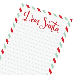 Graphique Holiday Magnetic Notepad, 4" x 9", 100 Sheets, Dear Santa