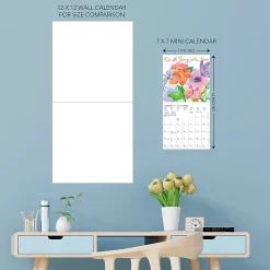 2026 Graphique Inspirational Monthly Mini Wall Calendar, 7" x 7", Live Love Laugh, January To December, MY44026