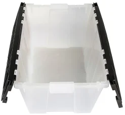 Greenmade Flip-Top Lid Tote, 12 Gallons, Black/Frost