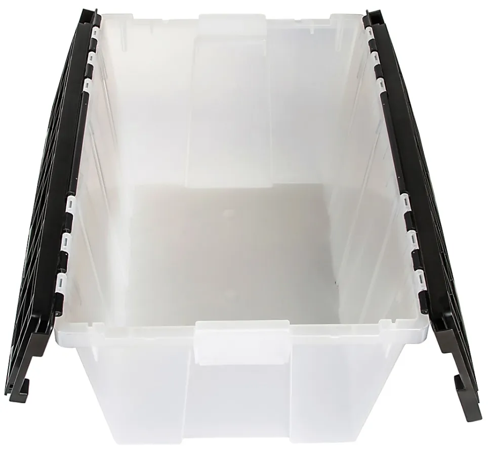 Greenmade Flip-Top Lid Tote, 12 Gallons, Black/Frost