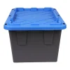 GreenMade® Professional Storage Tote With Handles/Snap Lid, 14-3/4”H x 20-1/4”W x 30-1/10”L, Gray/Blue