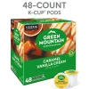 Green Mountain Coffee® Caramel Vanilla Cream Coffee K-Cup® Pods, Light Roast, Box Of 48 Pods