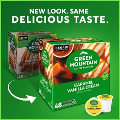 Green Mountain Coffee® Caramel Vanilla Cream Coffee K-Cup® Pods, Light Roast, Box Of 48 Pods