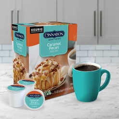 Green Mountain Coffee® Cinnabon Caramel Pecan K-Cup® Pods, Light Roast, Box Of 96 Pods