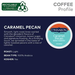 Green Mountain Coffee® Cinnabon Caramel Pecan K-Cup® Pods, Light Roast, Box Of 24 Pods