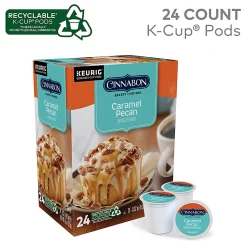 Green Mountain Coffee® Cinnabon Caramel Pecan K-Cup® Pods, Light Roast, Box Of 24 Pods