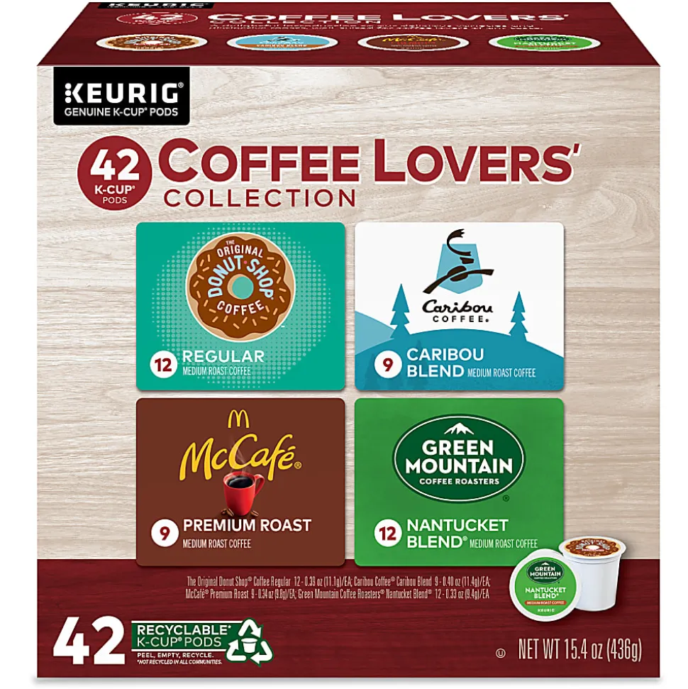 Green Mountain Coffee Coffee Lovers' Collection Single-Serve K-Cup Variety Pack, Pack Of 42 K-Cup