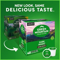 Green Mountain Coffee® Dark Magic Extra-Bold Coffee K-Cup® Pods, Dark Roast, Classic, Box Of 48 Pods