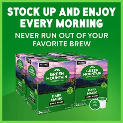 Green Mountain Coffee Dark Magic Extra-Bold Coffee Single Serve K-Cup, 24 Per Box, Case of 4 Boxes