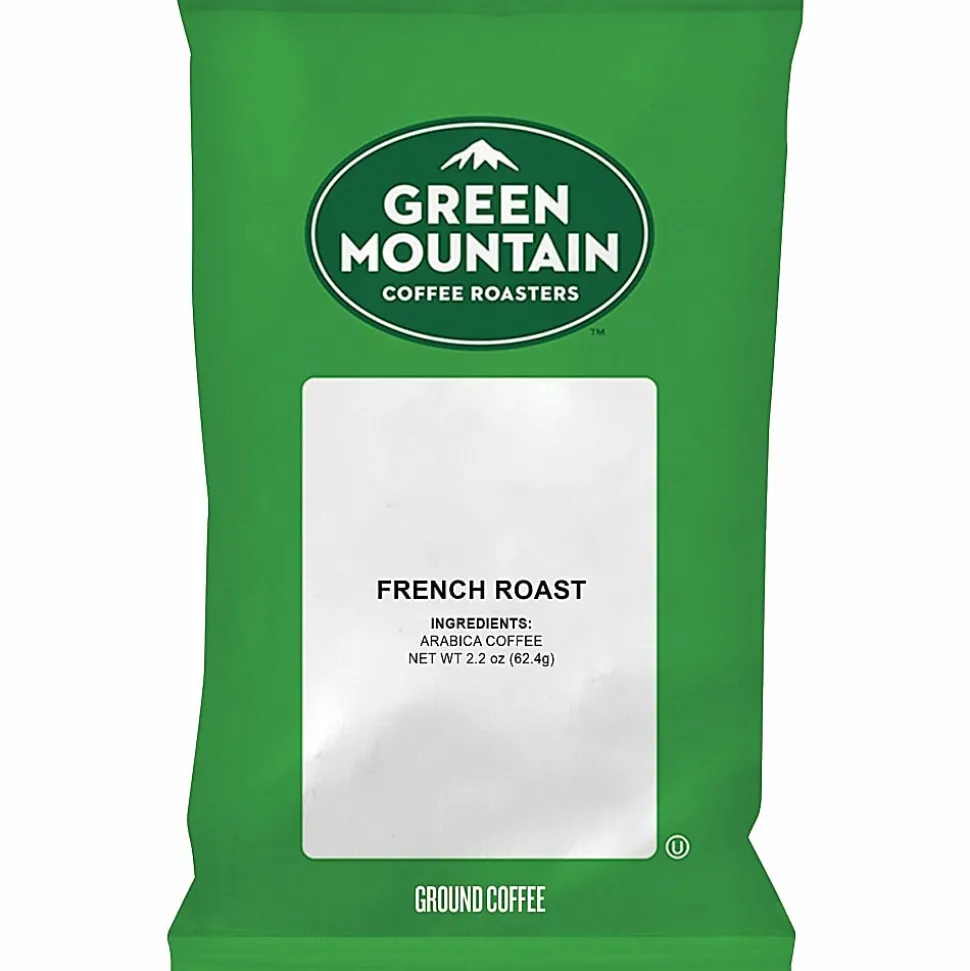 Green Mountain Coffee® Ground Coffee, French Roast, 2.2 Oz Per Bag, Carton Of 50 Bags