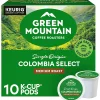Green Mountain Coffee Roasters Colombia Select Keurig Single-Serve K-Cup Pods, 10 Count