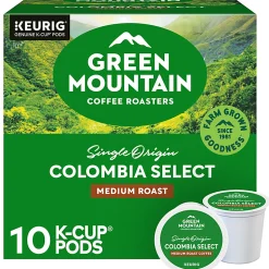 Green Mountain Coffee Roasters Colombia Select Keurig Single-Serve K-Cup Pods, 10 Count