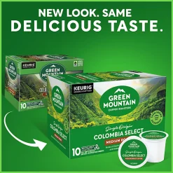 Green Mountain Coffee Roasters Colombia Select Keurig Single-Serve K-Cup Pods, 10 Count