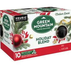 Green Mountain Coffee Roasters Holiday Blend Single-Serve K-Cup Pods, Medium Roast, Pack Of 10 Pods