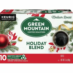 Green Mountain Coffee Roasters Holiday Blend Single-Serve K-Cup Pods, Medium Roast, Pack Of 10 Pods