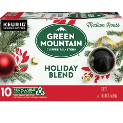Green Mountain Coffee Roasters Holiday Blend Single-Serve K-Cup Pods, Medium Roast, Pack Of 10 Pods