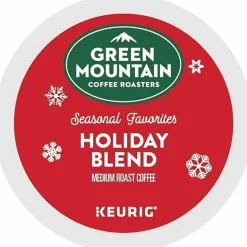 Green Mountain Coffee Roasters Holiday Blend Single-Serve K-Cup Pods, Medium Roast, Pack Of 10 Pods