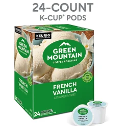 Green Mountain Coffee Roasters® Single-Serve Coffee K-Cup® Pods, French Vanilla, 24 Count