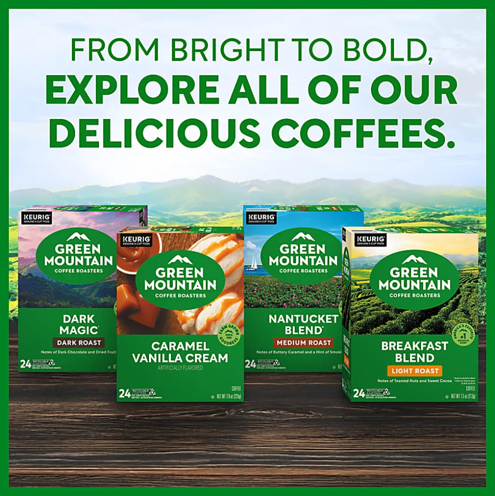 Green Mountain Coffee Roasters® Single-Serve Coffee K-Cup® Pods, French Vanilla, 24 Count