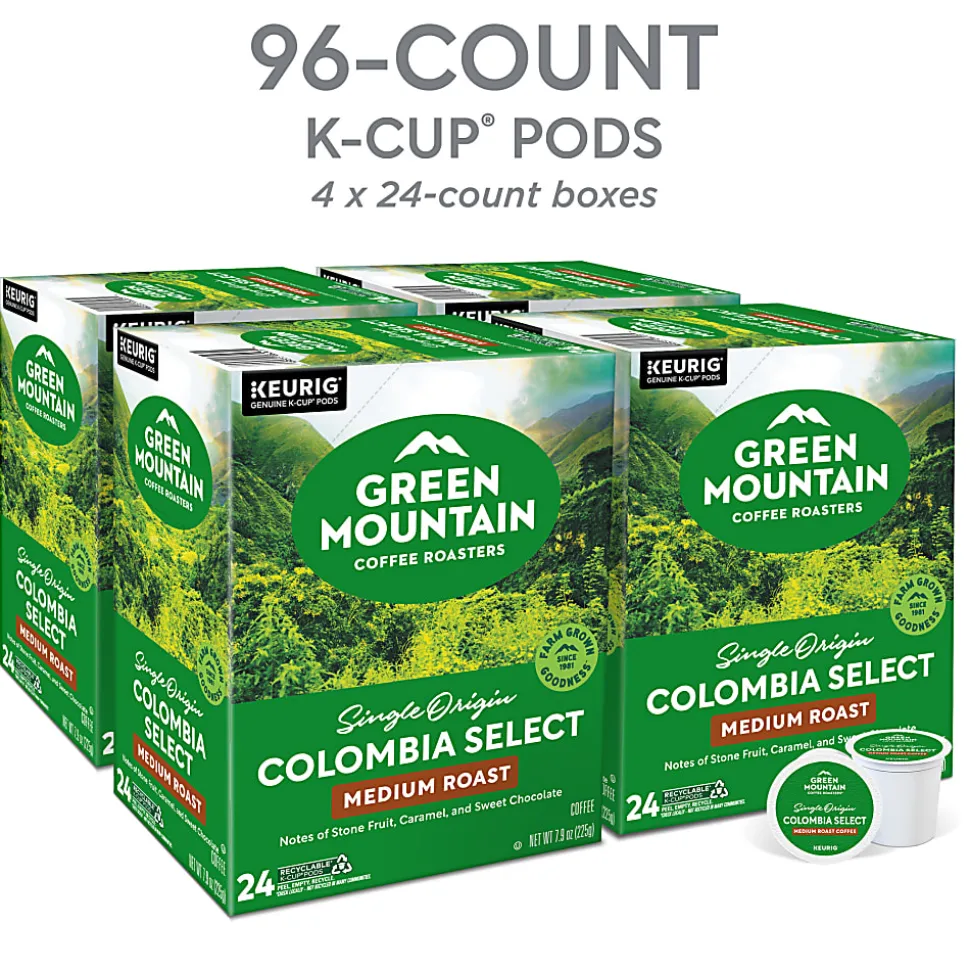 Green Mountain Coffee Roasters® Single-Serve Coffee K-Cup® Pods, Decaffeinated, Breakfast Blend, Carton Of 24