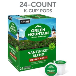 Green Mountain Coffee Roasters® Single-Serve Coffee K-Cup® Pods, Nantucket Blend®, Carton Of 24