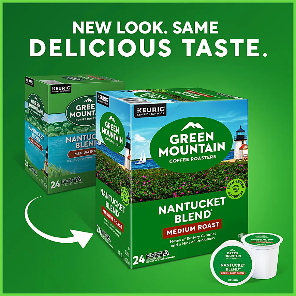 Green Mountain Coffee Roasters® Single-Serve Coffee K-Cup® Pods, Nantucket Blend®, Carton Of 24