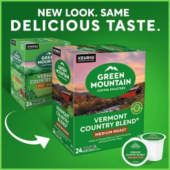 Green Mountain Coffee Roasters® Single-Serve Coffee K-Cup® Pods, Vermont Country Blend®, 96 Count, 4 Boxes of 24