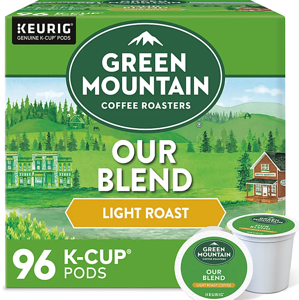 Green Mountain Coffee Roasters Our Blend Keurig Single-Serve K-Cup Pods, Light Roast Coffee, 96 Count (4 Packs of 24)