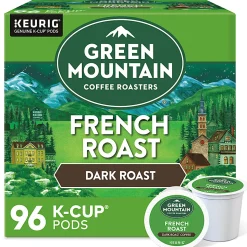 Green Mountain Coffee Roasters French Roast Keurig K-Cup Pods, Dark Roast Coffee, 96 Count (4 Packs of 24)