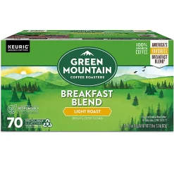 Green Mountain Coffee® Roasters Keurig® Single-Serve K-Cup® Pods, Breakfast Blend, Light Roast, Pack Of 70 Pods
