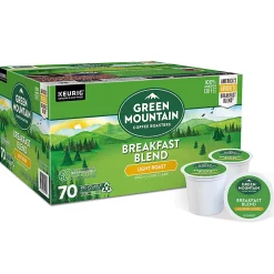 Green Mountain Coffee® Roasters Keurig® Single-Serve K-Cup® Pods, Breakfast Blend, Light Roast, Pack Of 70 Pods