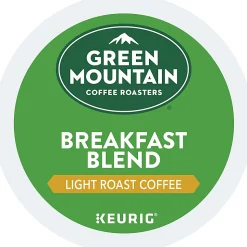 Green Mountain Coffee® Roasters Keurig® Single-Serve K-Cup® Pods, Breakfast Blend, Light Roast, Pack Of 70 Pods