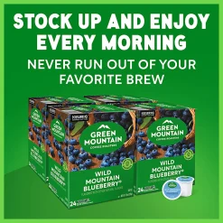 Green Mountain Coffee Roasters Wild Mountain Blueberry Keurig Single-Serve K-Cup Pods, Light Roast, 96 Count (4 Packs of 24)