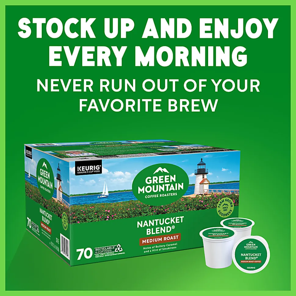 Green Mountain Coffee Roasters Nantucket Blend, Keurig Single Serve K-Cup Pods, 70 Count