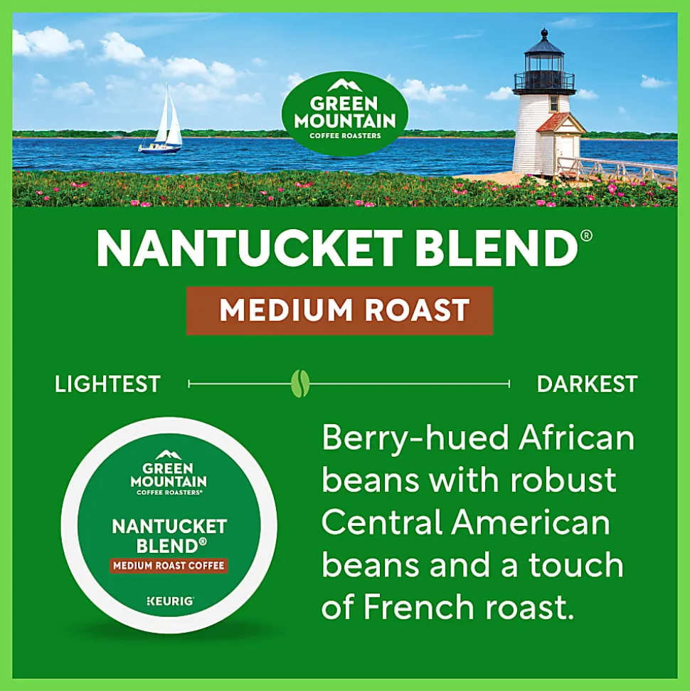 Green Mountain Coffee Roasters Nantucket Blend, Keurig Single Serve K-Cup Pods, 70 Count