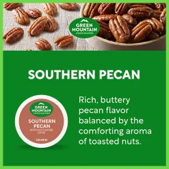 Green Mountain Coffee Roasters Southern Pecan Keurig Single-Serve K-Cup Pods, Light Roast, 24 Pods Per Pack, Case Of 4 Packs