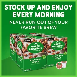 Green Mountain Coffee Roasters Southern Pecan Keurig Single-Serve K-Cup Pods, Light Roast, 24 Pods Per Pack, Case Of 4 Packs