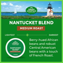 Green Mountain Coffee Roasters Nantucket Blend Keurig Single-Serve K-Cup Pods, Medium Roast Coffee, Box of 48 Pods