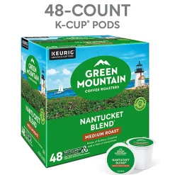 Green Mountain Coffee Roasters Nantucket Blend Keurig Single-Serve K-Cup Pods, Medium Roast Coffee, Box of 48 Pods