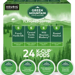 Green Mountain Coffee Roasters® Single-Serve Coffee K-Cup® Pods, Flavored Variety Pack, Carton Of 24
