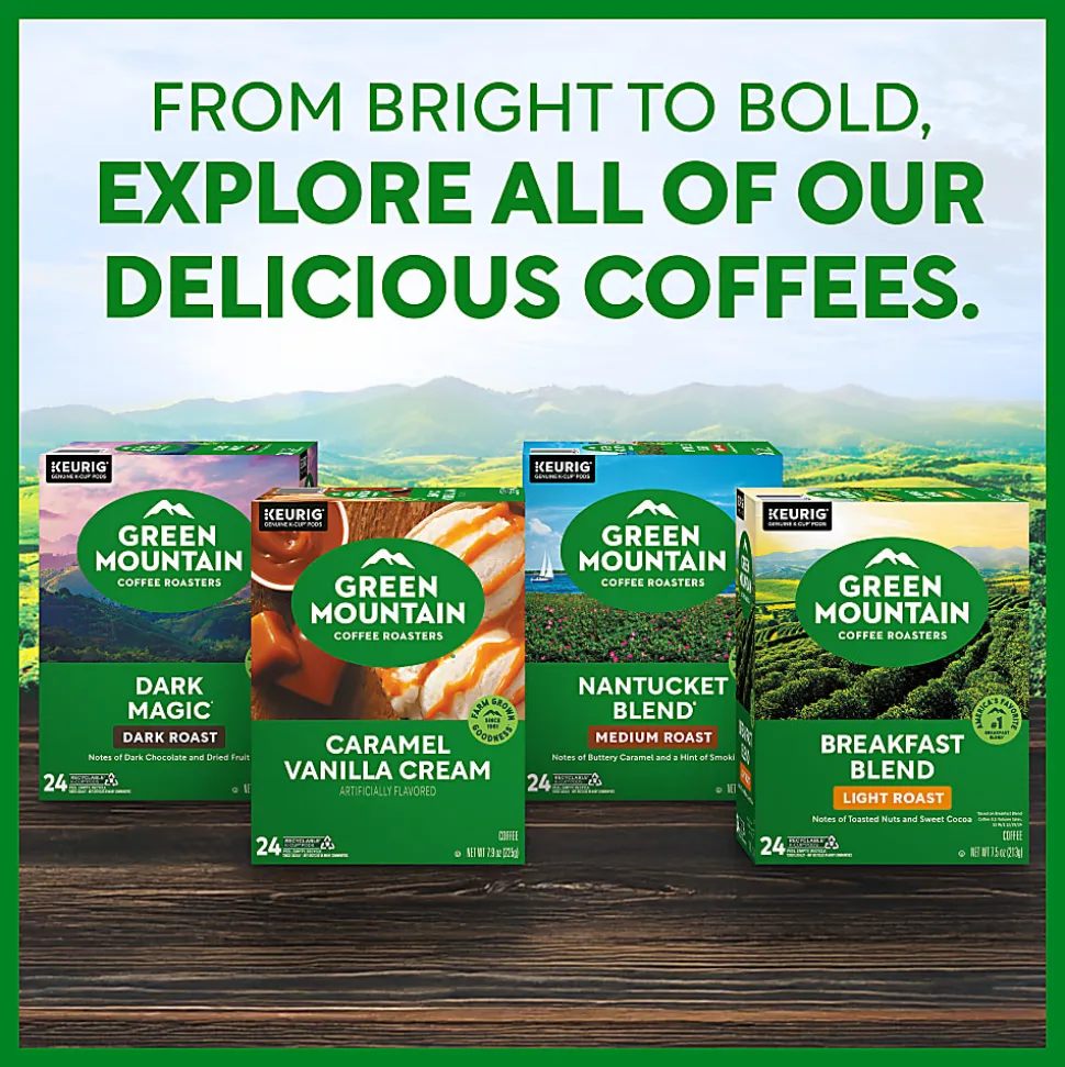 Green Mountain Coffee Roasters® Single-Serve Coffee K-Cup® Pods, Breakfast Blend, Box Of 48