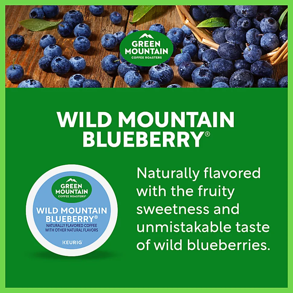 Green Mountain Coffee Roasters® Single-Serve Coffee K-Cup® Pods, Wild Mountain Blueberry, Light Roast, 24 Count