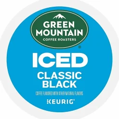 Green Mountain Coffee® Single-Serve K-Cup® Pods, Medium Roast, Brew Over Ice Classic Black, Carton Of 24
