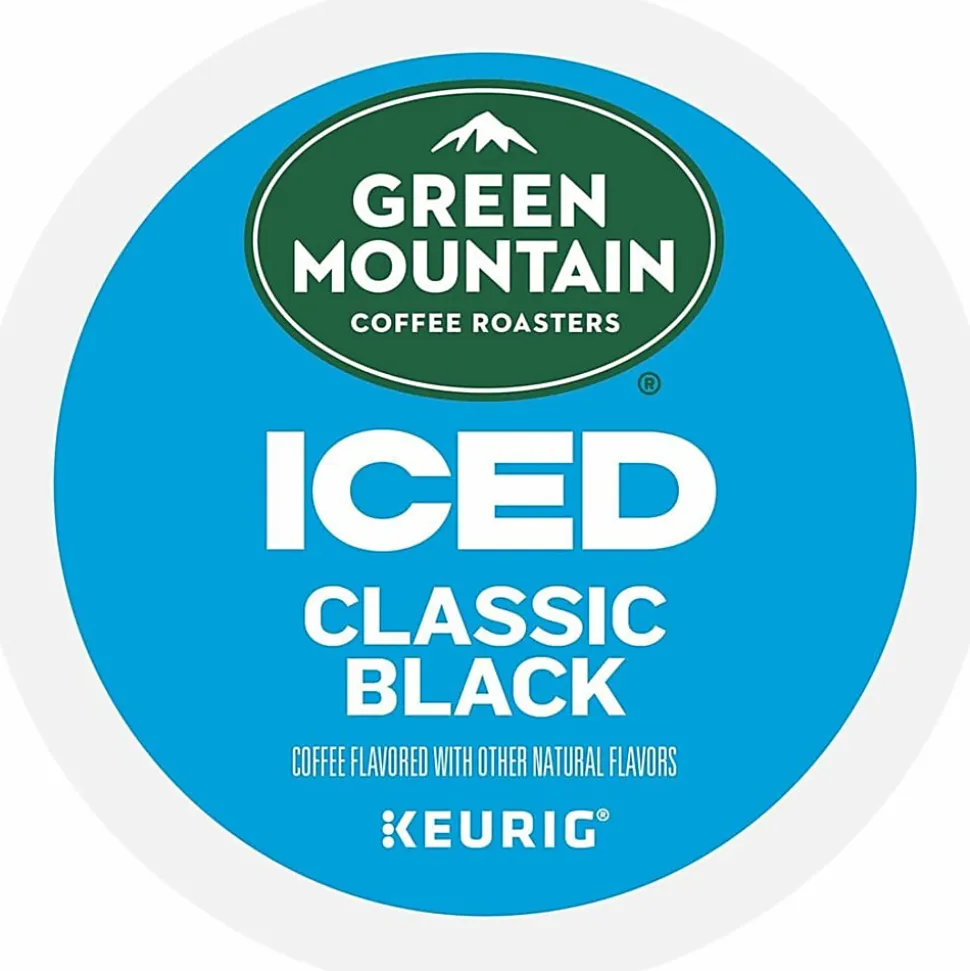Green Mountain Coffee® Single-Serve K-Cup® Pods, Medium Roast, Brew Over Ice Classic Black, Carton Of 24