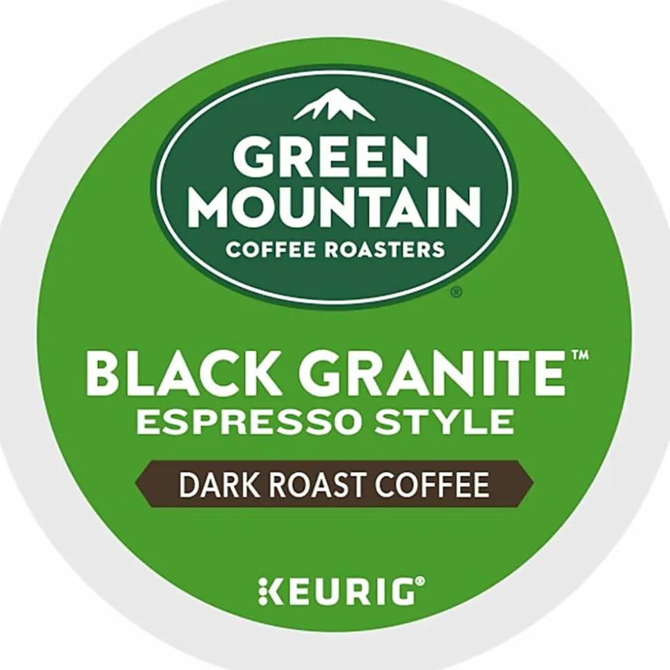 Green Mountain Coffee® Single-Serve Coffee K-Cup®, Black Granite Espresso, Carton Of 24 Pods