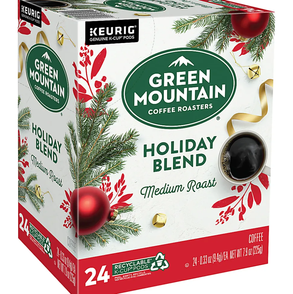 Green Mountain Coffee® Single-Serve Coffee K-Cup® Pods, Holiday Blend, Carton Of 24