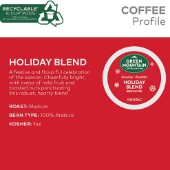 Green Mountain Coffee® Single-Serve Coffee K-Cup® Pods, Holiday Blend, Carton Of 24