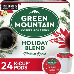 Green Mountain Coffee® Single-Serve Coffee K-Cup® Pods, Holiday Blend, Carton Of 24
