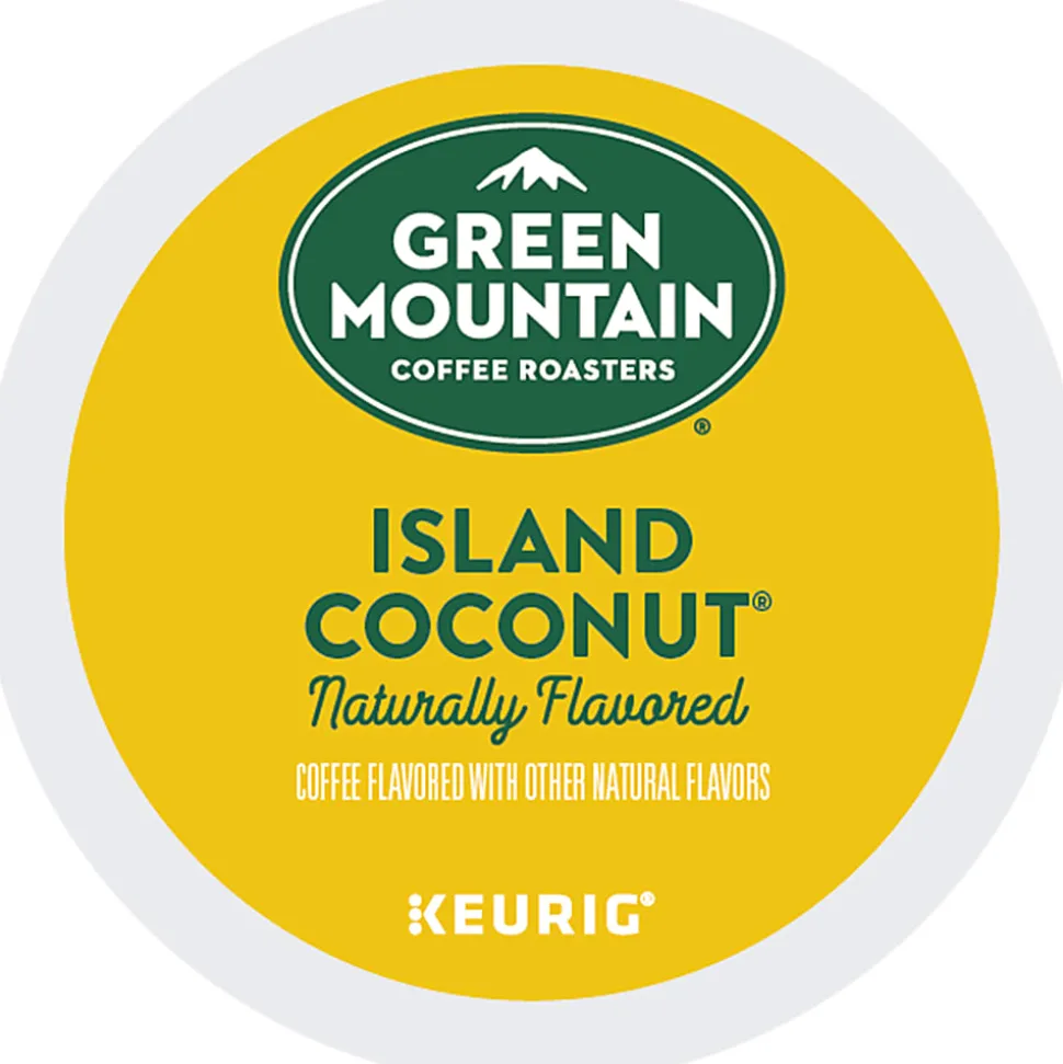 Green Mountain Coffee® Single-Serve Coffee K-Cup®, Island Coconut, Carton Of 24